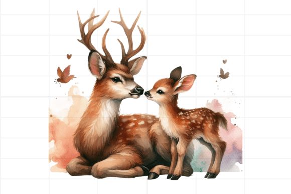 Download Watercolor Boho Deer Clipart - Deer clipart Collection