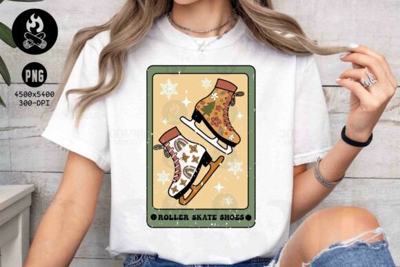 Download Retro Ice Skates Christmas PNG File - Premium Resources